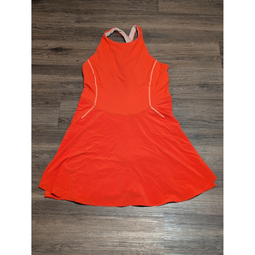 lululemon athletica Bright Orange Athletic Tennis Dress